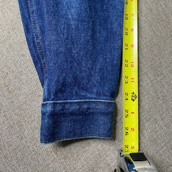 Levis Authorized Vintage Trucker Jacket Men's XS Blue Denim 100% Cotton USA NWT - Picture 15 of 16